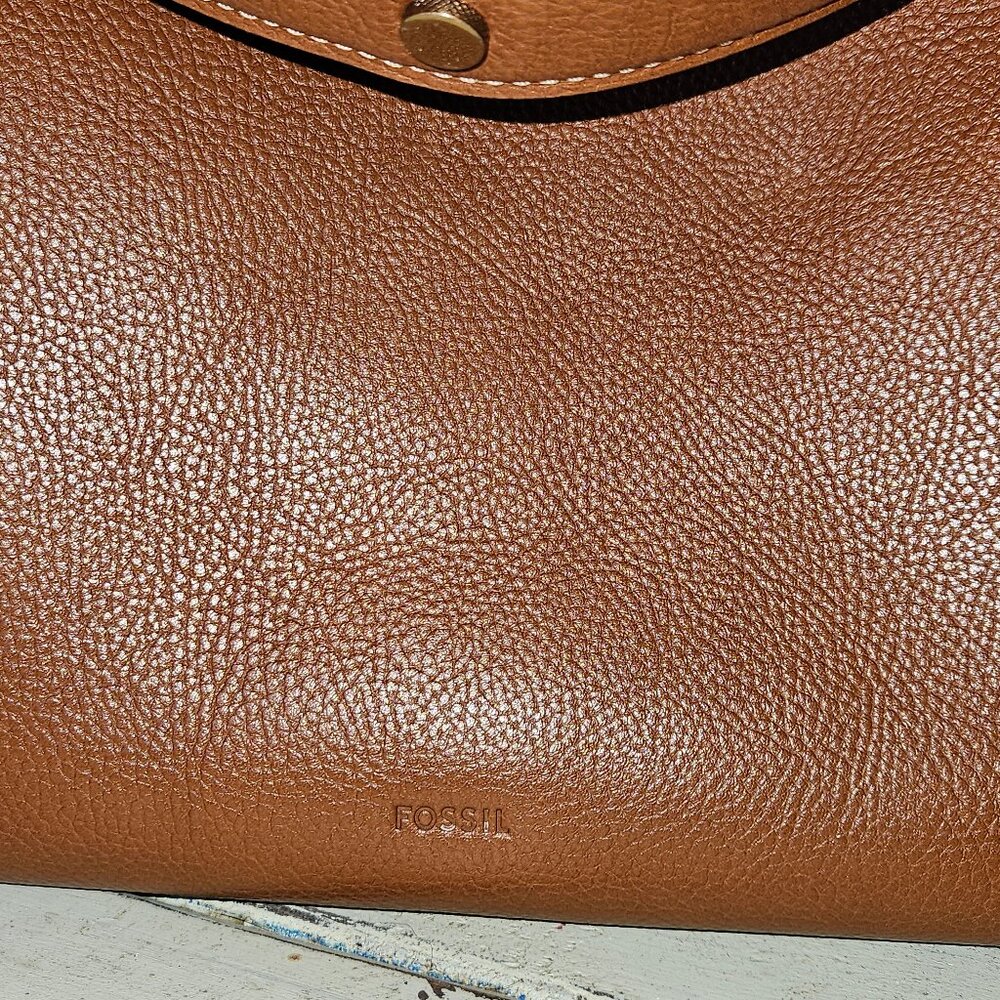 Fossil Jesse Bucket Shoulder Bag, Medium Brown - Picture 9 of 9